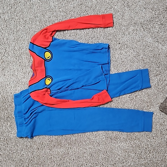 Super Mario Bros. Mario and Luigi kids size 8 pajama set bundle - Picture 7 of 8